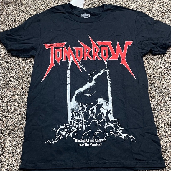 The Weeknd Other - Hurry Up Tomorrow The Weeknd Black Graphic Band T-Shirt Size Small | NWOT